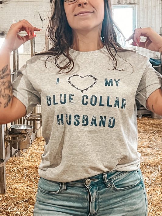 Blue Collar Husband Tee
